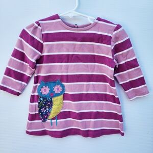 Kite Girl's Striped Top, Cotton Long Sleeve Tee